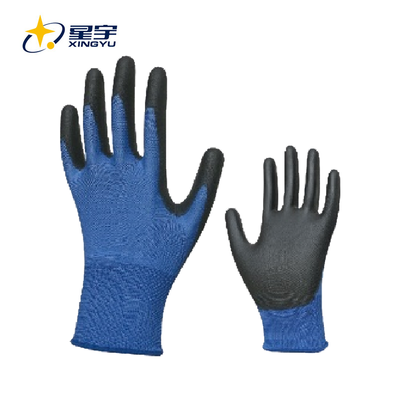 13G POLYESTER SHELL PU COATED, TOUCH SCREEN FINGERTIP 